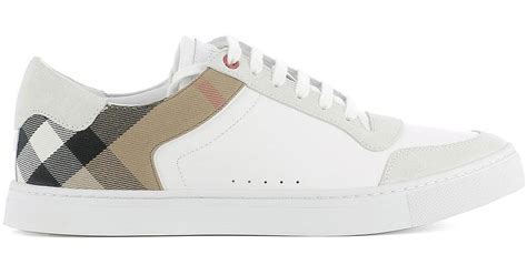 burberry mens white sneakers|designer Burberry high top sneakers.